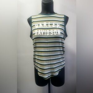 Harley-Davidson Multicolor Striped Tank Top